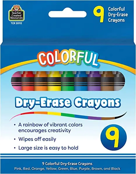 Colorful Dry-Erase Crayons 1