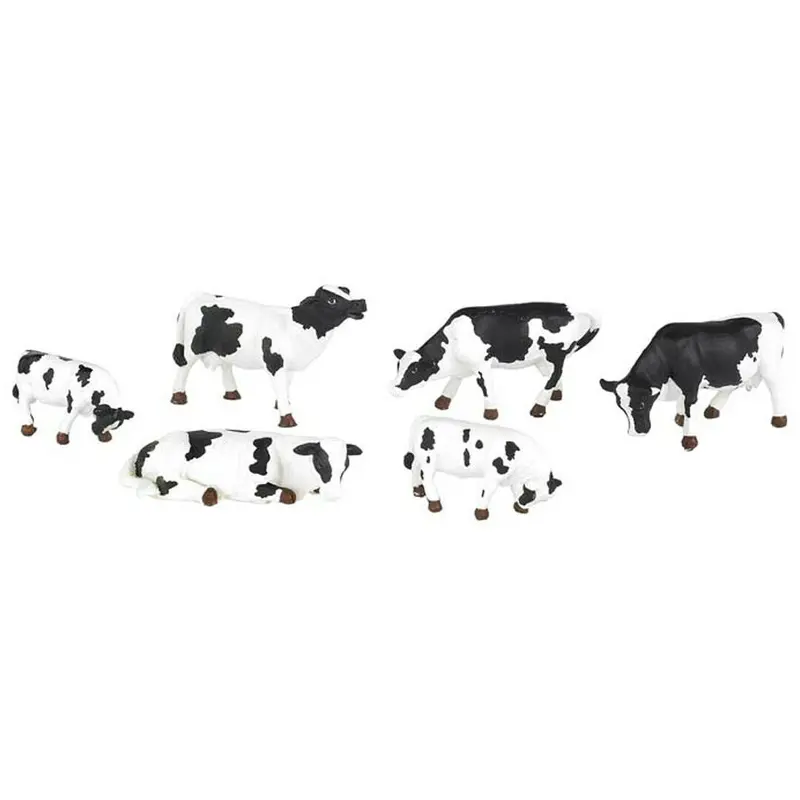 Cows Black/White Ho Scale 1
