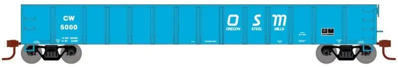 Cw Oregon Steel #5000 52' Mill Gondola Ho Scale Rtr 1