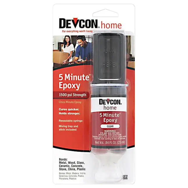 Devcon Home Clear 5-Minute Epoxy Adhesive 1