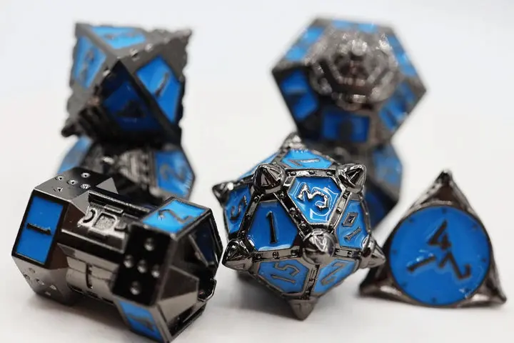 Dice 51: Kepler-452B - Metal Polyhedral Dice Set (7) 1
