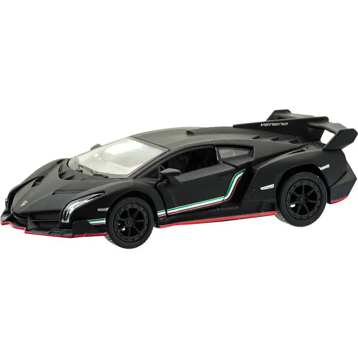 Diecast Lamborghini Veneno Pull Back (Red And Black) 1