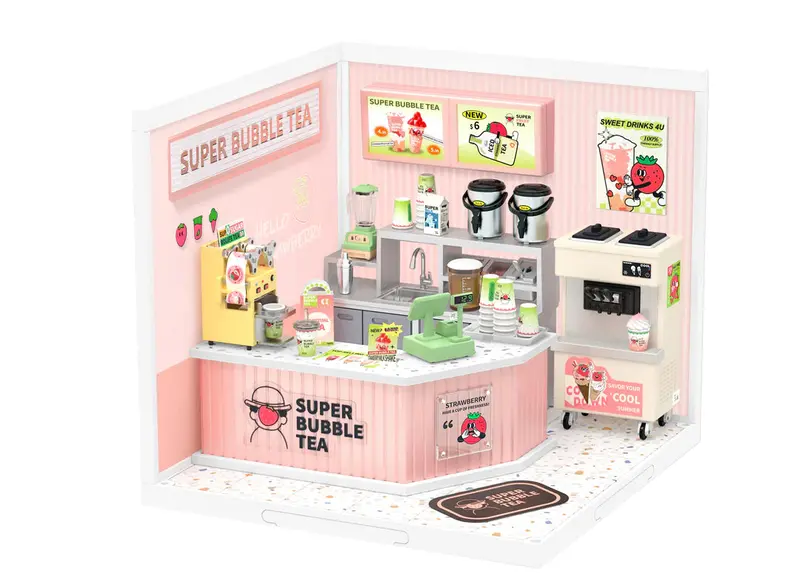 Diy Miniature House Kit: Double Joy Bubble Tea 1