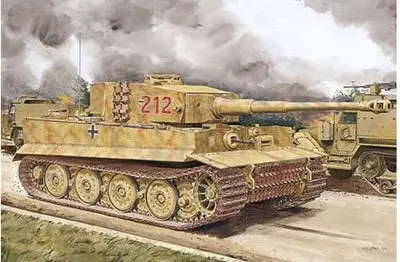 Dragon - Sd.Kfz.181 Tiger I Late W/Zimmerit Normandy 1944 (1/35 Scale) Plastic Military Model Kit 1