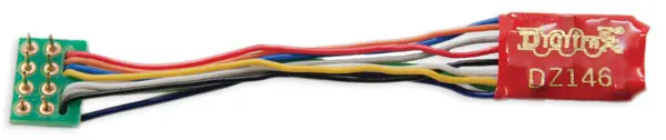Dz146ps Series 6 Control Decoder For Z, N & Ho -- Medium 8-Pin Plug, 1" Harness .55 X .4 X .148" 14 X 10.23 X 3.77Mm 1