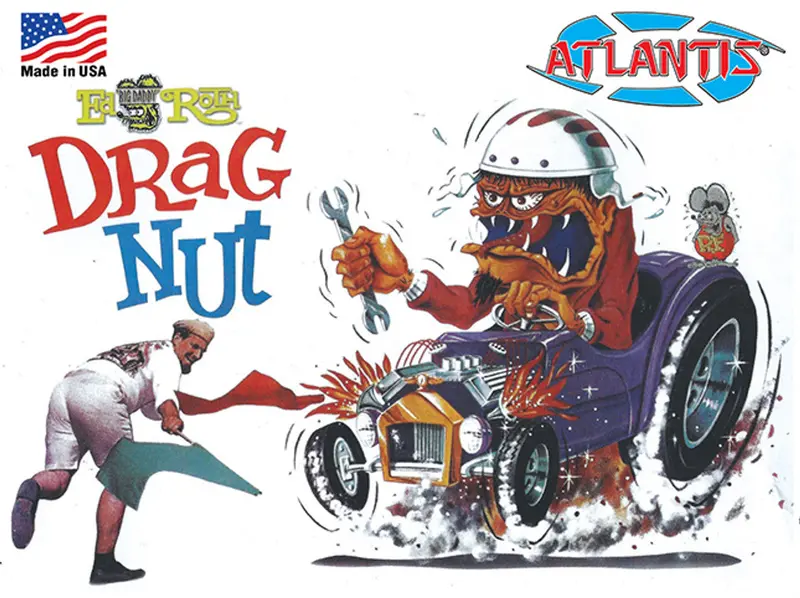 Ed "Big Daddy" Roth Drag Nut Car & 6" Figure Plastic Model Kit 1