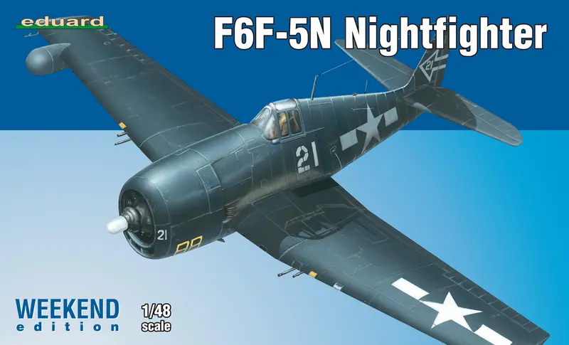Eduard - F6f-5N Nightfighter (1/48 Scale) Plastic Aircraft Model Kit 1