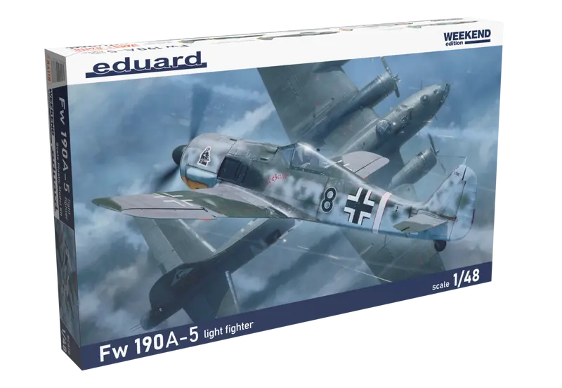 Eduard - Fw 190A-5 Light Fighter Weekend Edition (1/48 Scale) Plastic Aircraft Model Kit 1