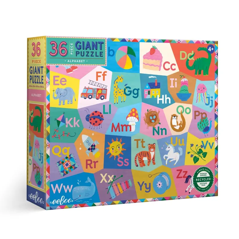 Eeboo Alphabet 36 Piece Giant Jigsaw Puzzle 1