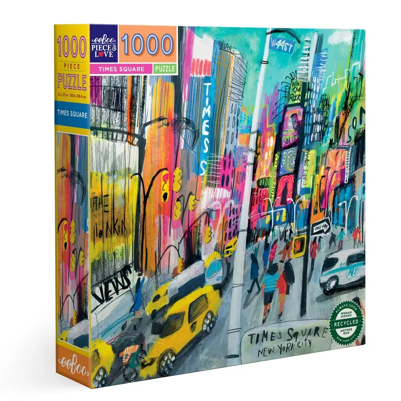 Eeboo Times Square 1000 Piece Jigsaw Puzzle 1