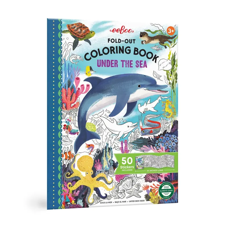 Eeboo Under The Sea Fold-Out Coloring Book 1
