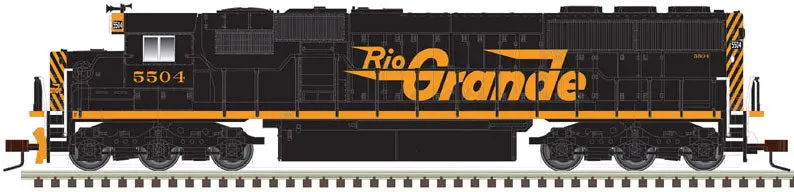Emd Sd50 - Standard Dc - Master Silver(Tm) -- Denver & Rio Grande Western 5508 (Black, Orange) 1