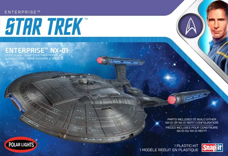 Enterprise Nx-01 (1/1000 Scale) Plastic Science Fiction Model Kit 1