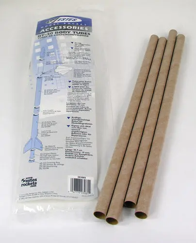 Estes Flying Model Rocket Part Body Tubes Bt-20(4Pk) 1