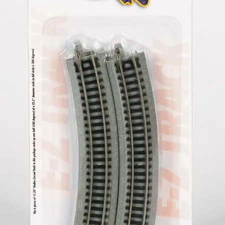Ez Track 11-1/4" Radius Curved Track N/S (6) N Scale Bac44801 1