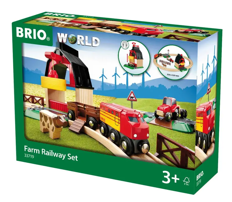 Farm Railway Wooden Train Set 1