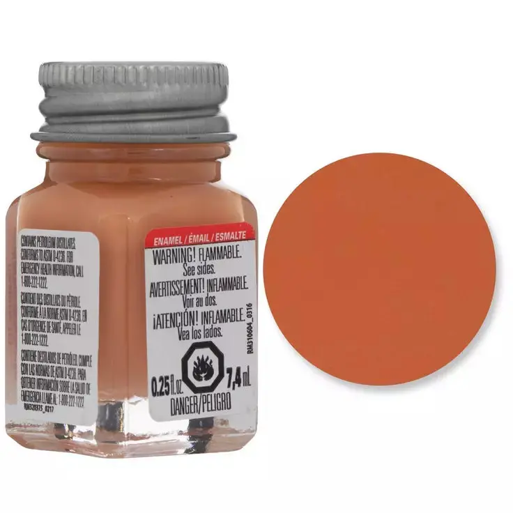Flat Light Tan Enamel Paint 0.25Oz 1