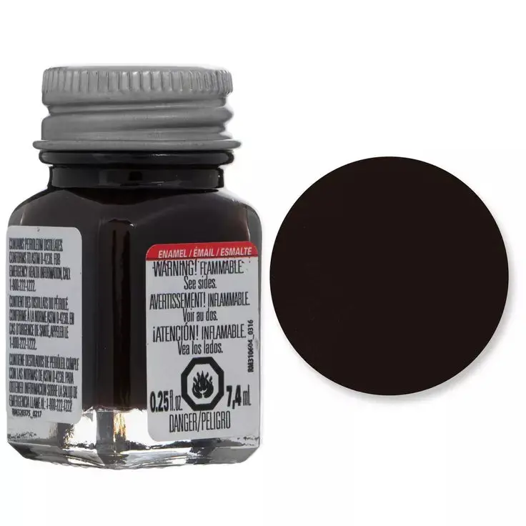 Flat Rubber Enamel Paint 0.25Oz 1
