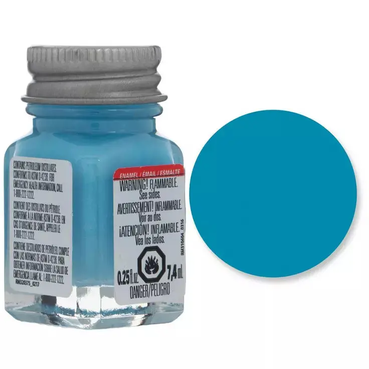 Flat Sky Blue Enamel Paint 0.25Oz 1