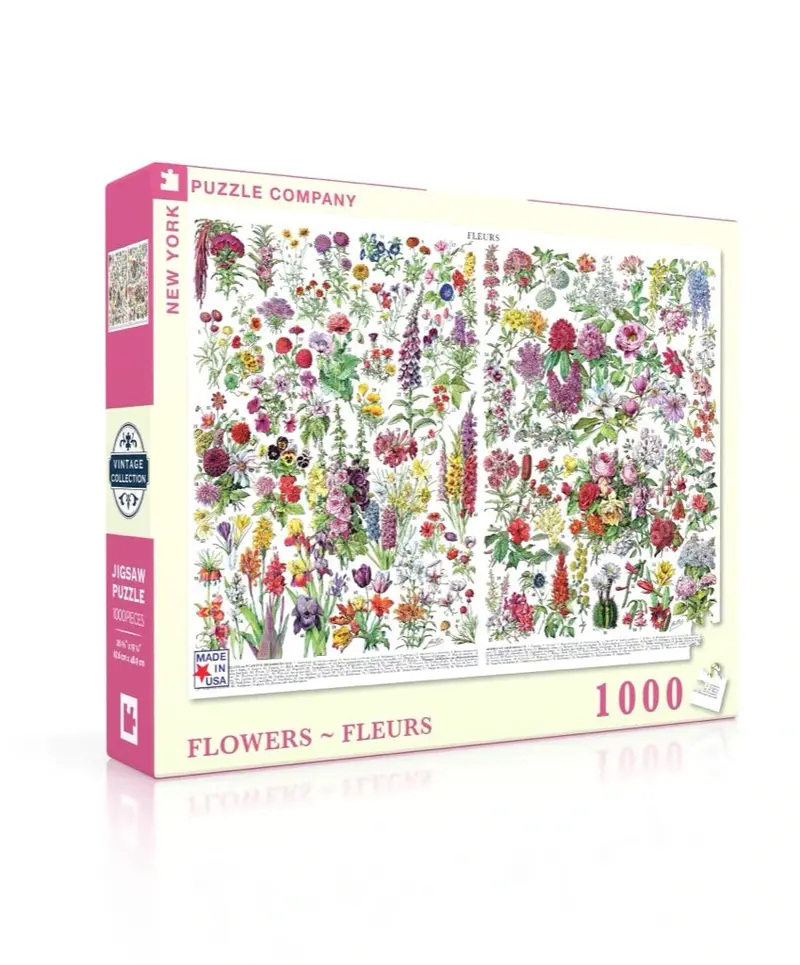Flowers- Fleurs (1000 Piece) Puzzle 1