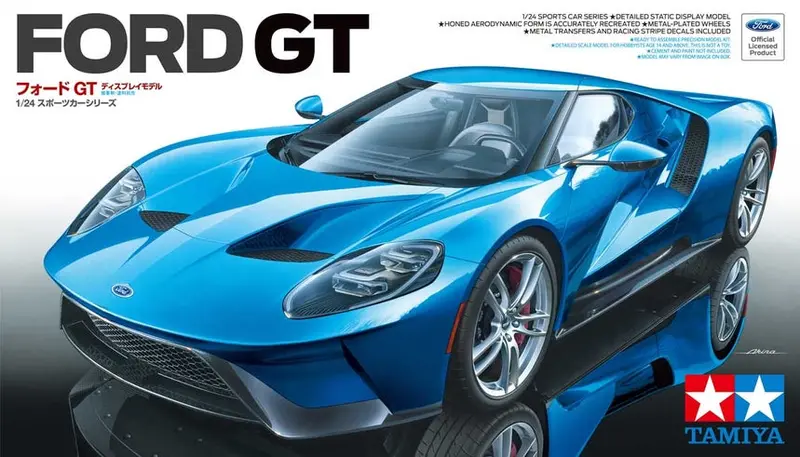 Ford Gt Plastic Model Kit (1/24 Scale) Plastic Vehicle Model Kit Tam24346 1