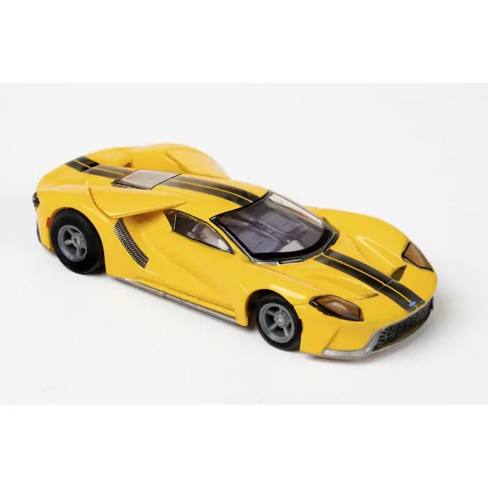 Ford Gt Triple Yellow Mege G+ Slot Car 1