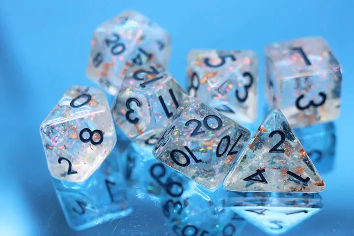 Frozen In Time Polyhedral Dice Set (7) 1