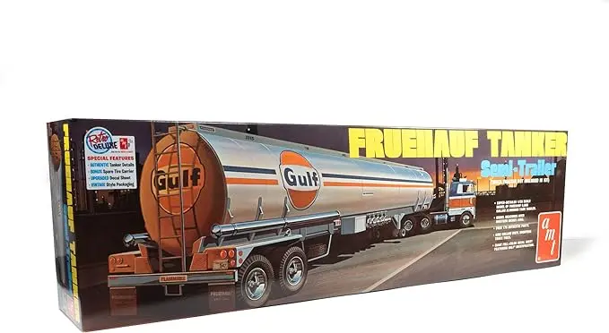 Fruehauf Tanker Gulf (1/25 Scale) Plastic Vehicle Model Kit 1