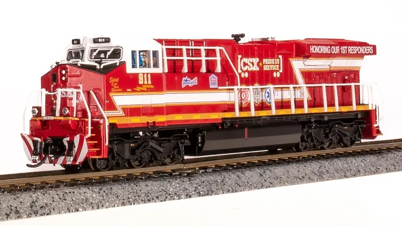 Ge Es44ac Pride In Service 1St Responders Locomotive Paragon4 Dcc & Sound Csx 911 1