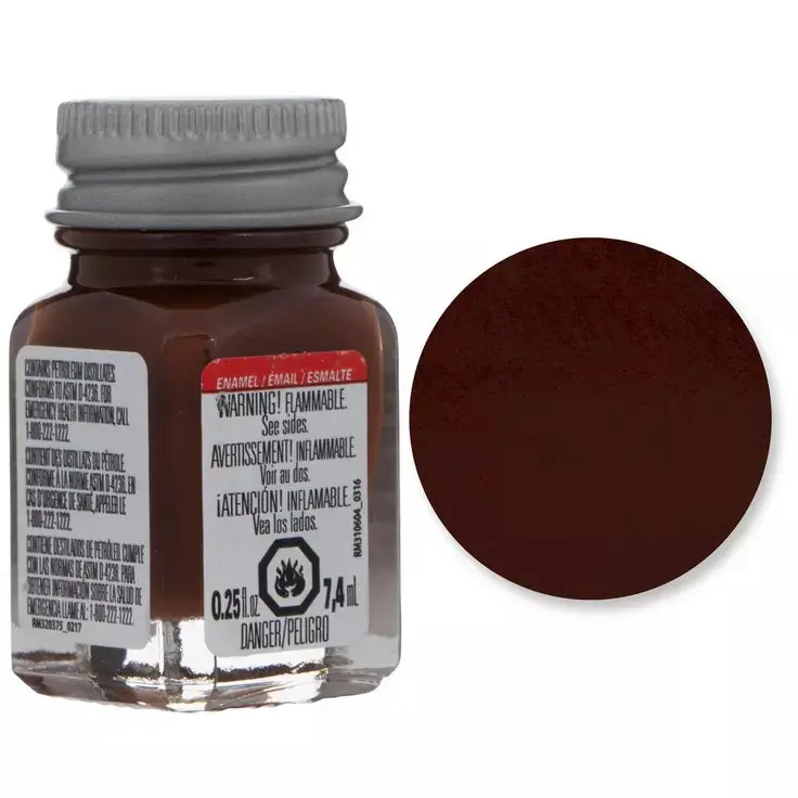 Gloss Brown Enamel Paint 0.25Oz Tes1140tt 1