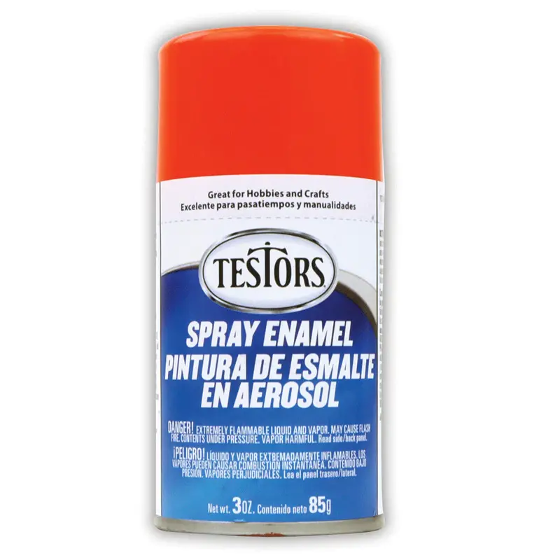 Gloss Competition Orange Enamel Spray Paint 3Oz Tes1628t 1