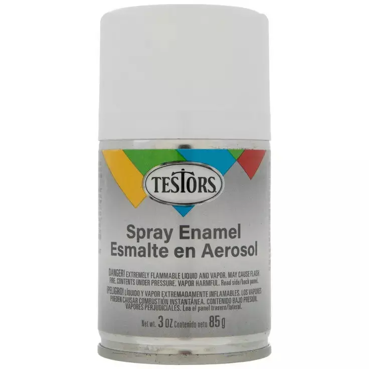 Gloss White Enamel Spray Paint 3Oz 1