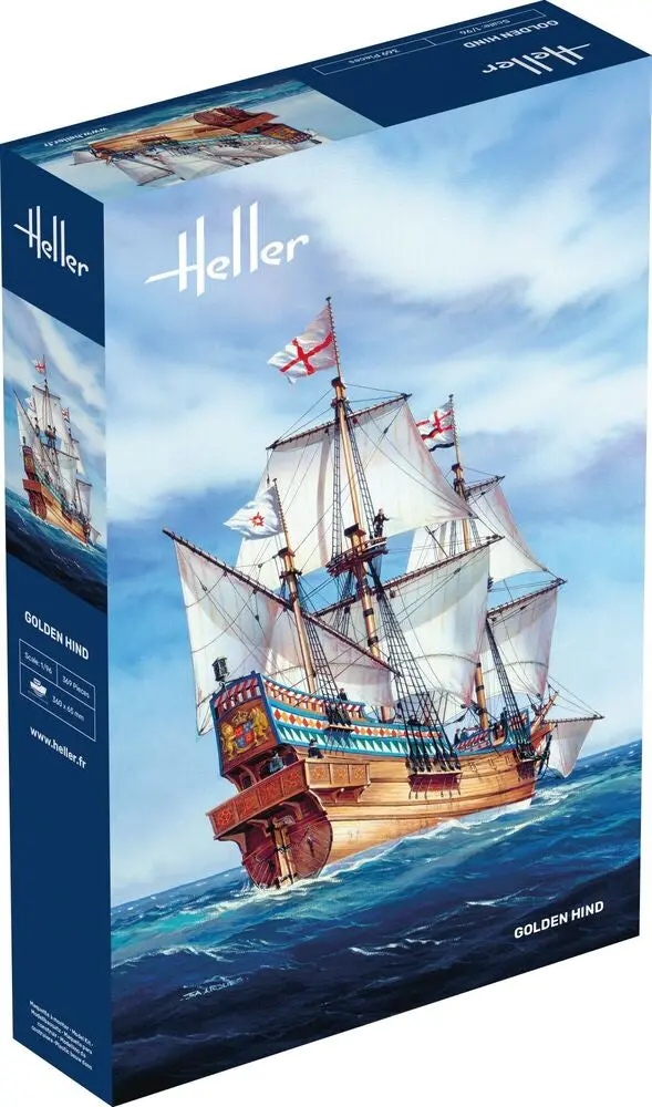 Golden Hind (1/96 Scale) Plastic Boat Model Kit 1