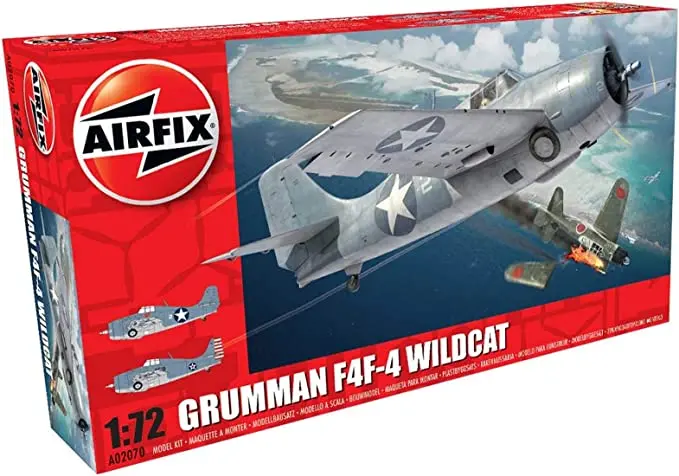 Grumman F4f-4 Wildcat (1/72 Scale) Aircraft Model Kit 1