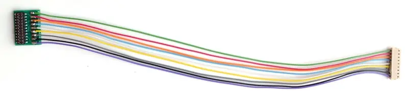 Ho Dcc Decoder Harness (T-5"-21) Jst 9-Pin To Nem21 Socket, 5" 12.7Cm Wires Tnc1354 1