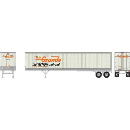 Ho Rtr 45' Fruehauf Z-Van Trailer, D&Rgw #230086 1