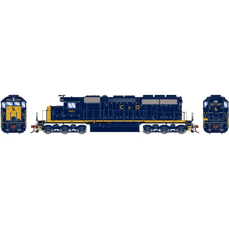 Ho Scale Athearn Trains - Sd40, C&O #7457 1