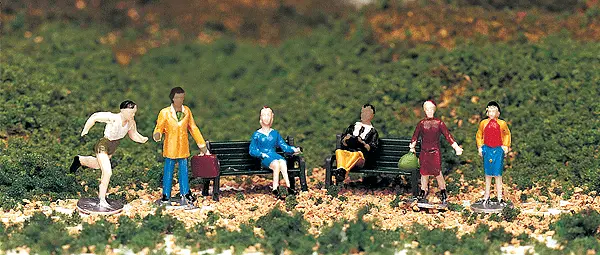 Ho Scale Figures People At Leisure (6 Pack) 1