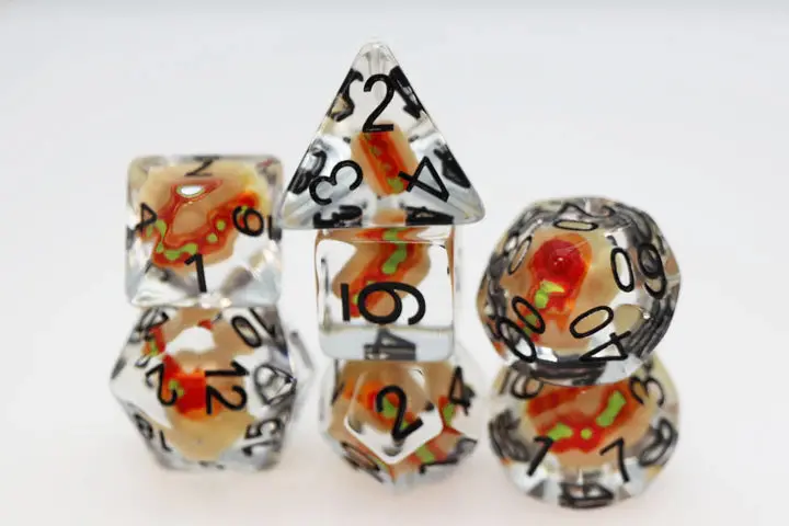 Hotdog Polyhedral Dice Set (7) 1