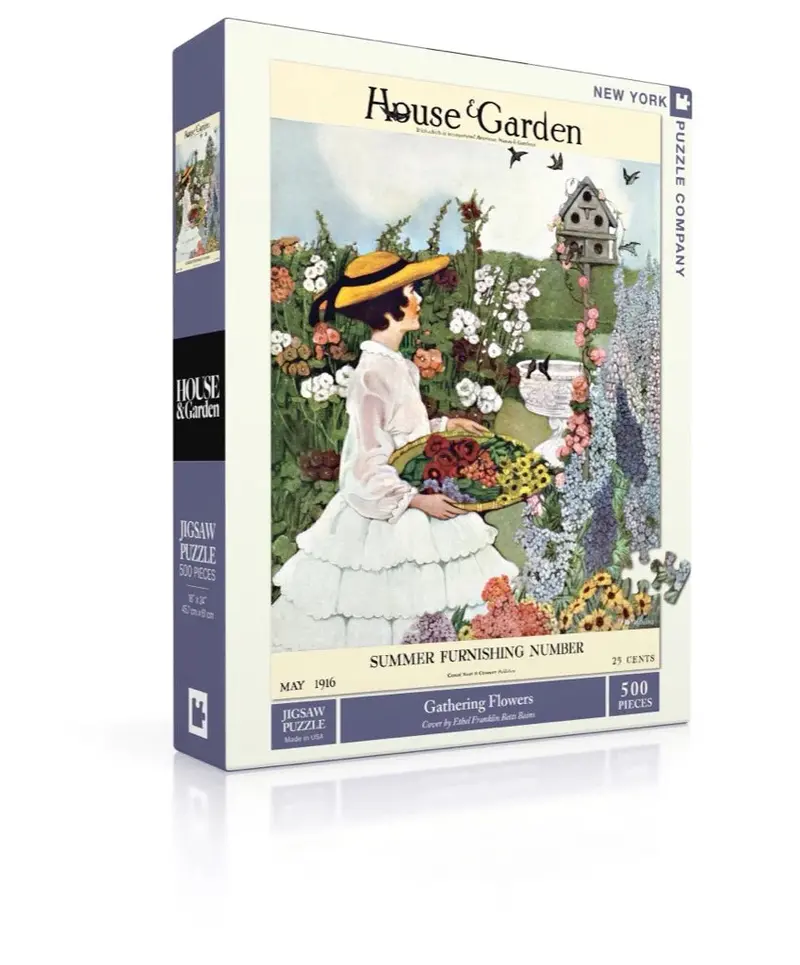 House & Garden Gathering Flowers (500 Piece) Puzzles 1