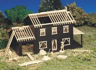 House Under Construction Snap Kit Ho Scale 1