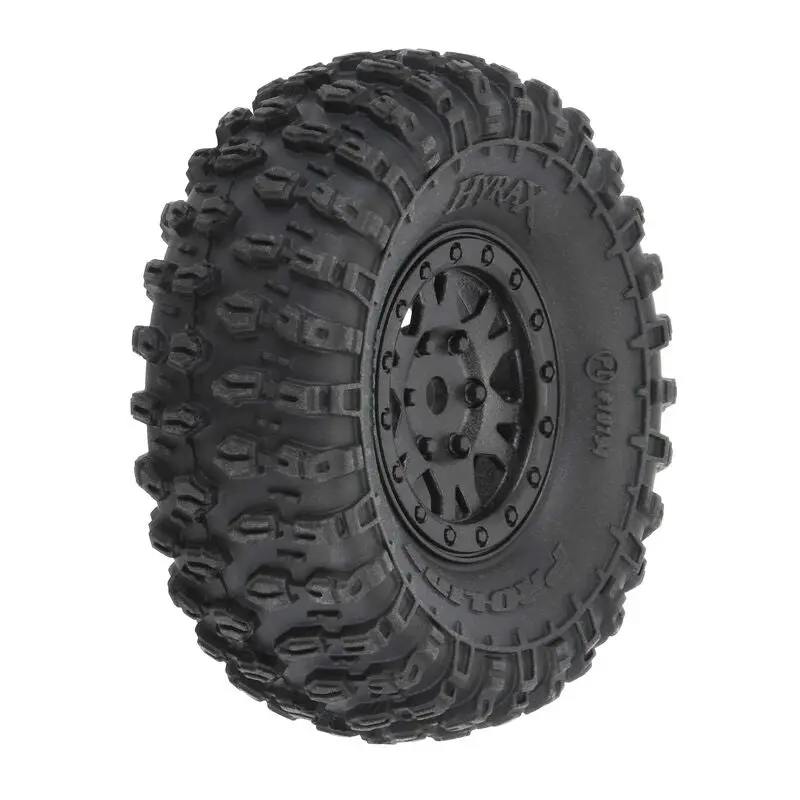 Hyrax Front/Rear 1.0" Tires Mounted 7Mm Black Impulse (4 Pack) 1