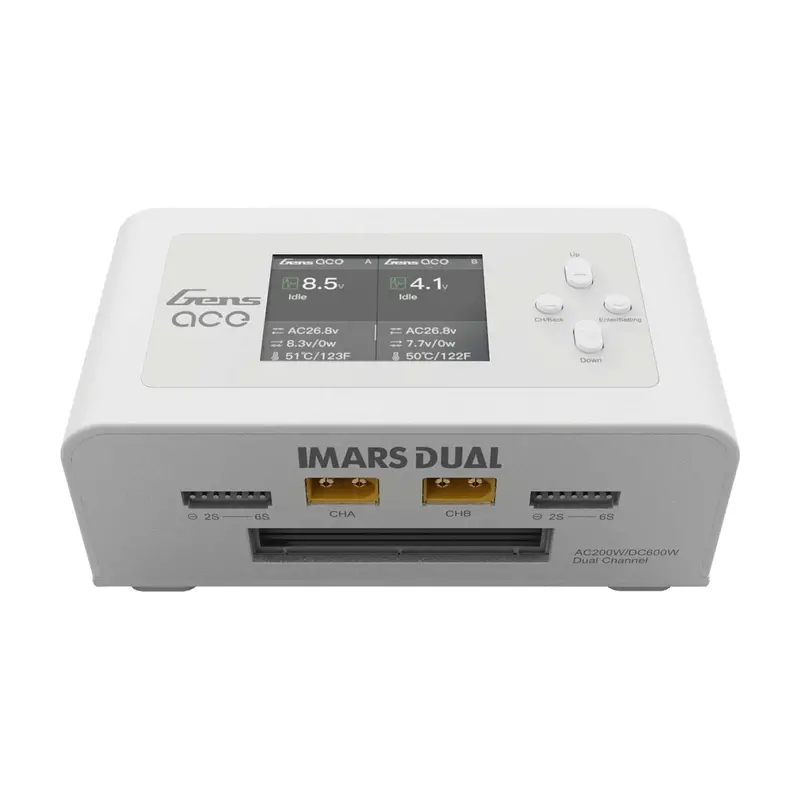 Imars Dual Chnl 200W Ac/600W Dc 15A Charger White 1