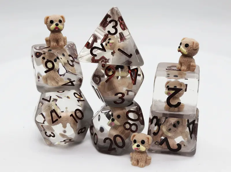 Inclusion Dice- Hazel The Good Doggo Polyhedral Dice Set (7) 1