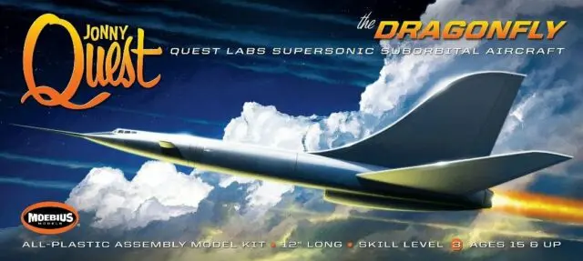 Jonny Quest Dragonfly (1/32 Scale) Vehicle Model Kit 1