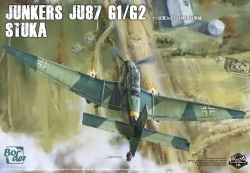 Junkers Ju-87 G1/G2 Stuka (1/35 Scale) Plastic Aircraft Model Kit 1