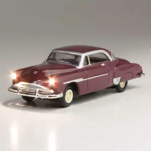 Just Plug(R) Lighted Vehicle -- Downtown Drive - Sedan (Maroon) 1