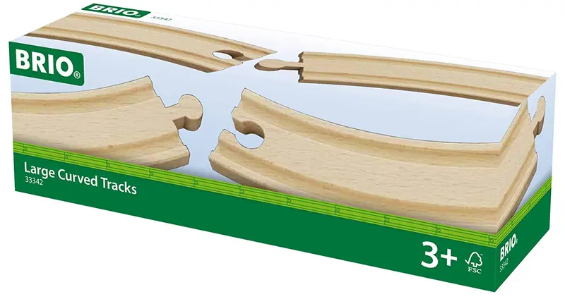 Large Curved Wooden Tracks 1