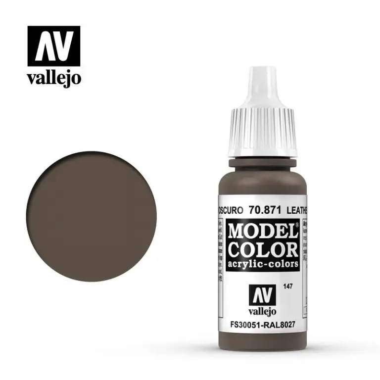 Leather Brown (#147) Model Color Acrylic Paint 17Ml 1
