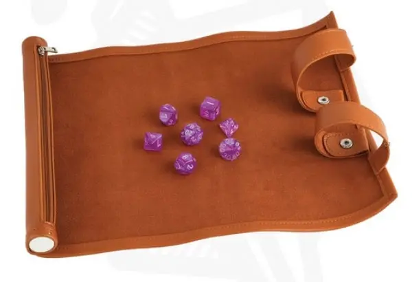 Leather Brown Rolling Dice Scroll 1
